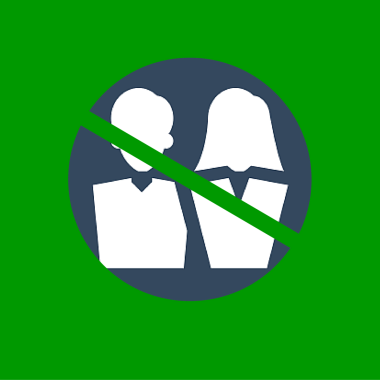 Icon of deleting contacts