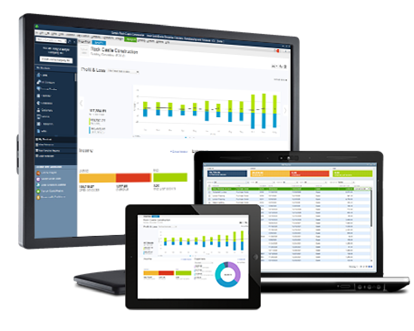 A screenshot of QuickBooks CAMPs on multiple devices.