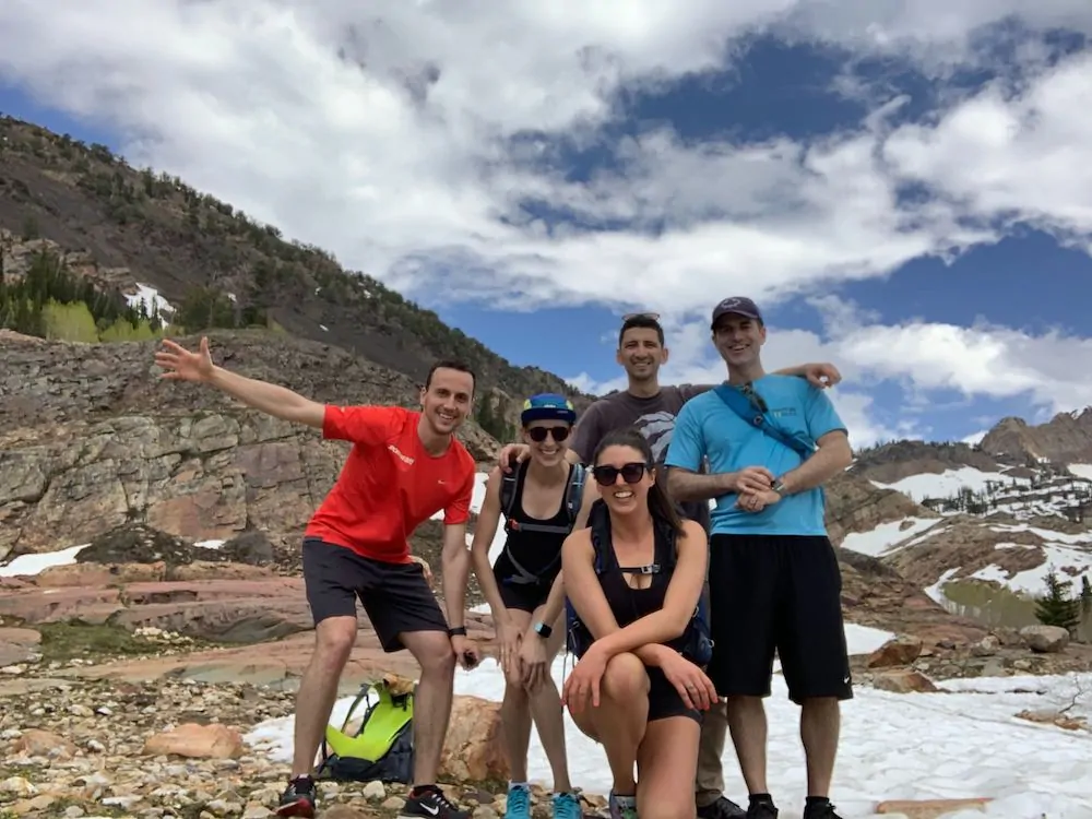 Method CRM team hiking in Salt Lake City