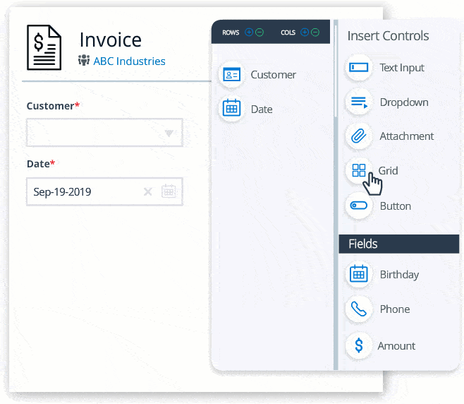GIF showing drag and drop screen customization in Method:CRM