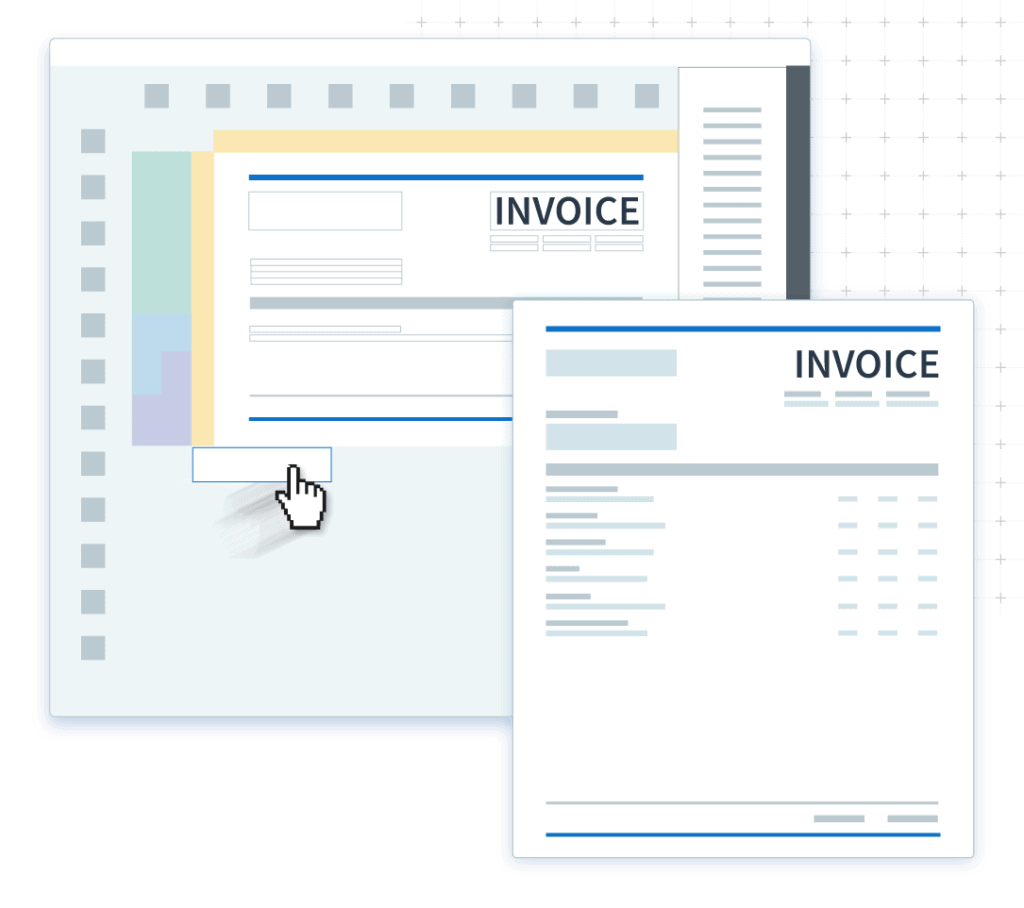 Designing a custom invoice