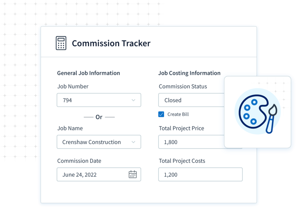 Custom commission tracker screen in Method:CRM