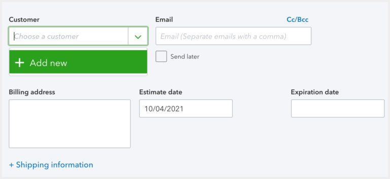 How to create an estimate in QuickBooks Online: The better way — Method