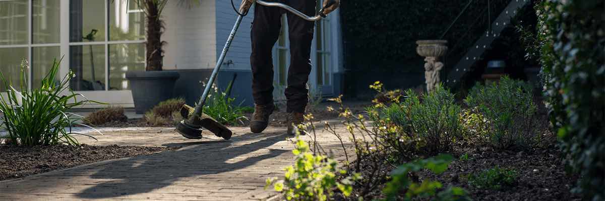 man in black t-shirt and blue denim jeans holding shovel