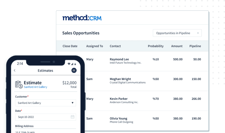 QuickBooks CRM for iPhone, iPad, Samsung & Android — Method