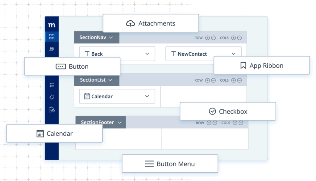 Screen designer in Method:CRM