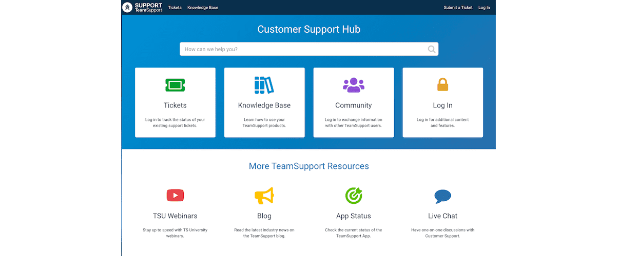 Team support Customer Hub