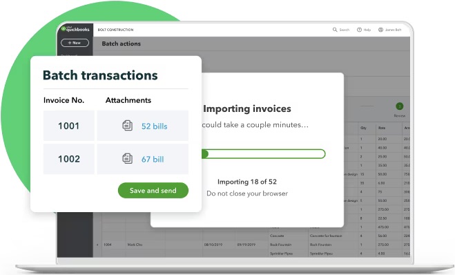 Screenshot of QuickBooks Online Advanced