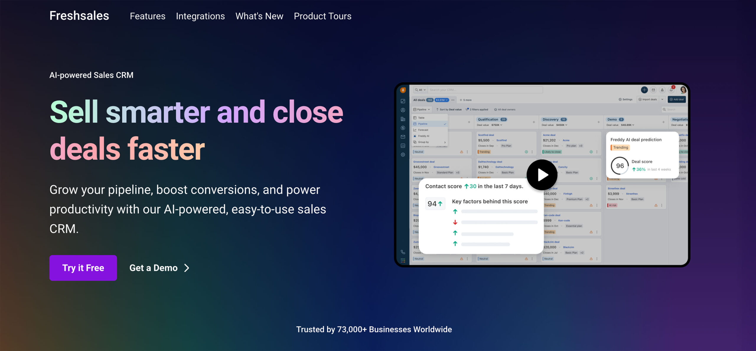 Best CRM for Multiple Businesses - Method Blog - Freshsales Option