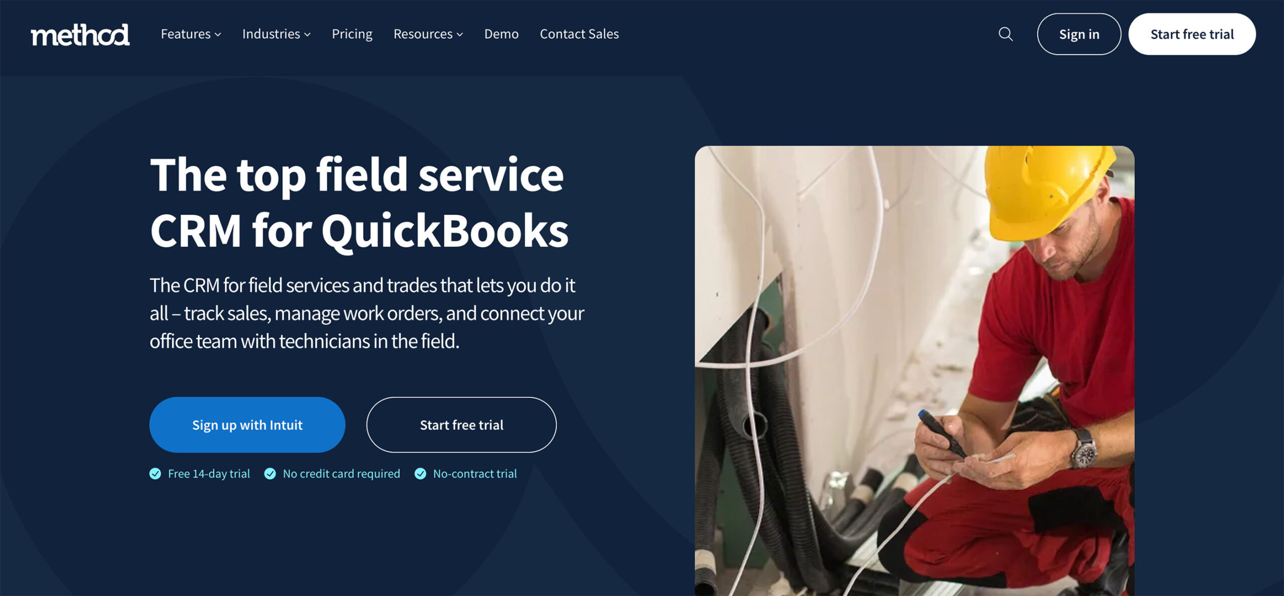 Field Service Software Integrating with QuickBooks - Method Blog - Method CRM Option