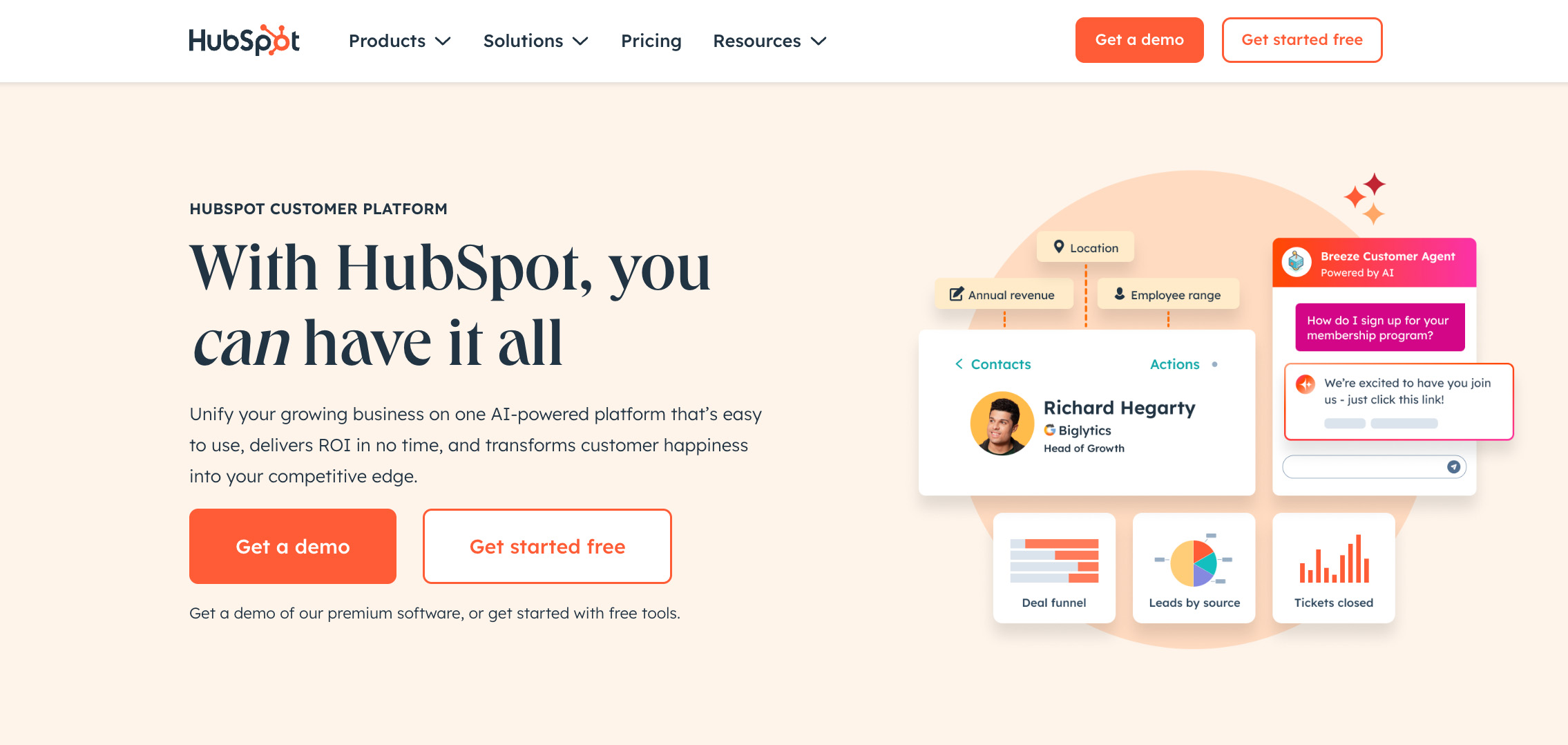 Hubspot CRM alternative screenshot