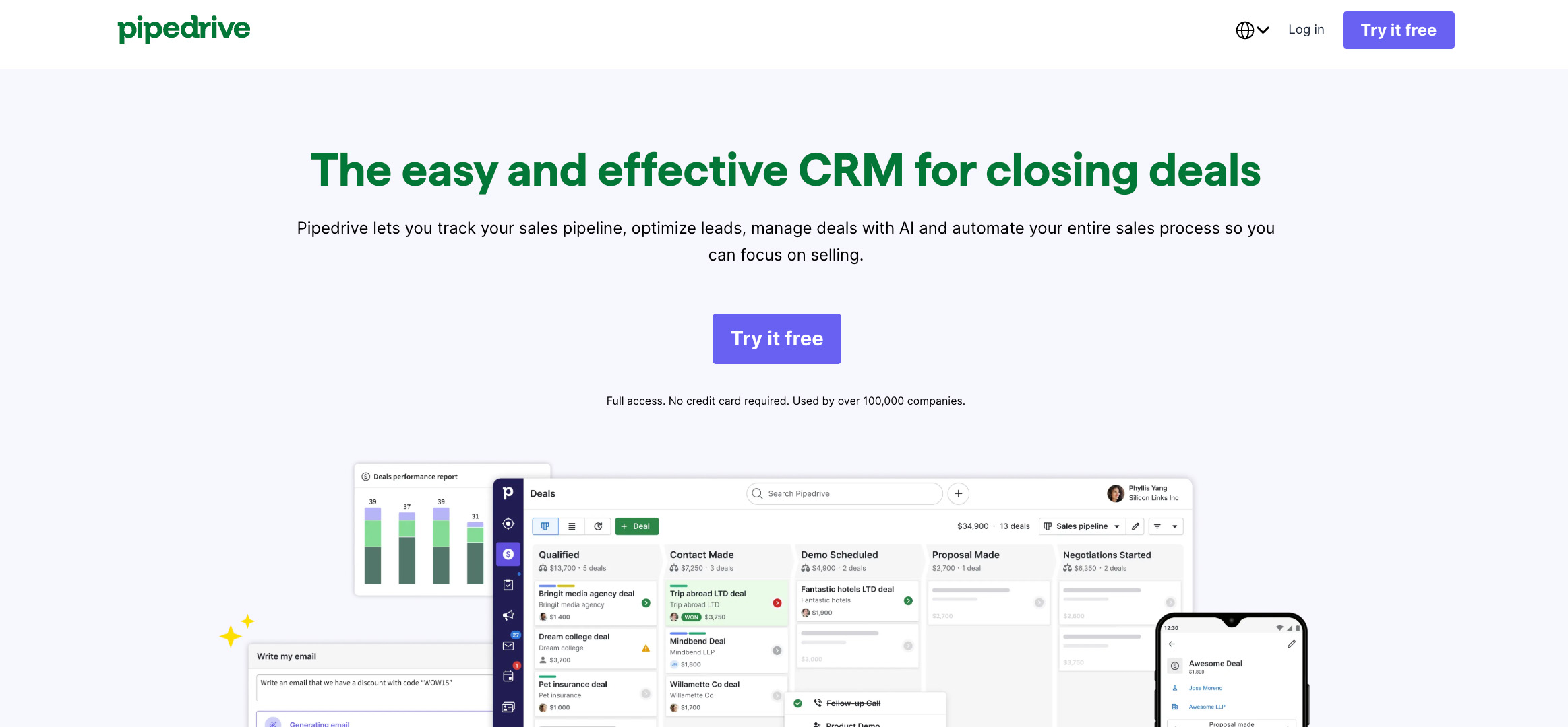 Pipedrive CRM alternative screenshot