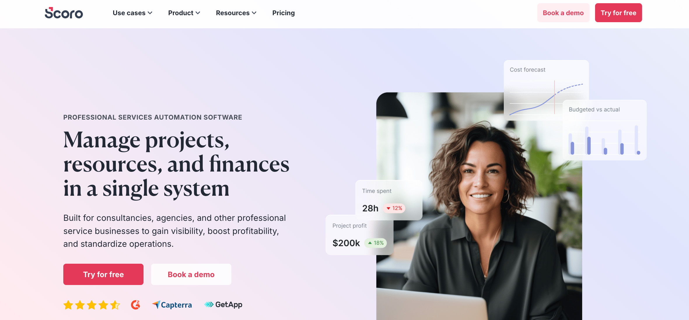 Scoro CRM alternative screenshot