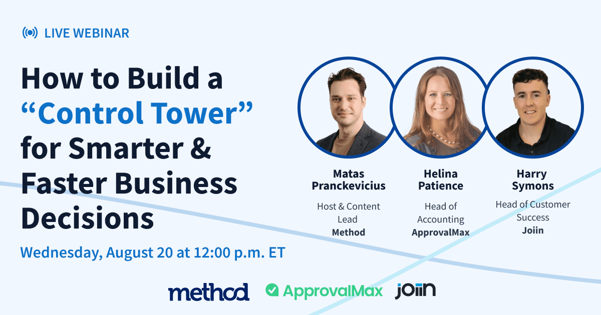 How to Build a Control Tower for Smarter and Faster Business Decisions - Banner