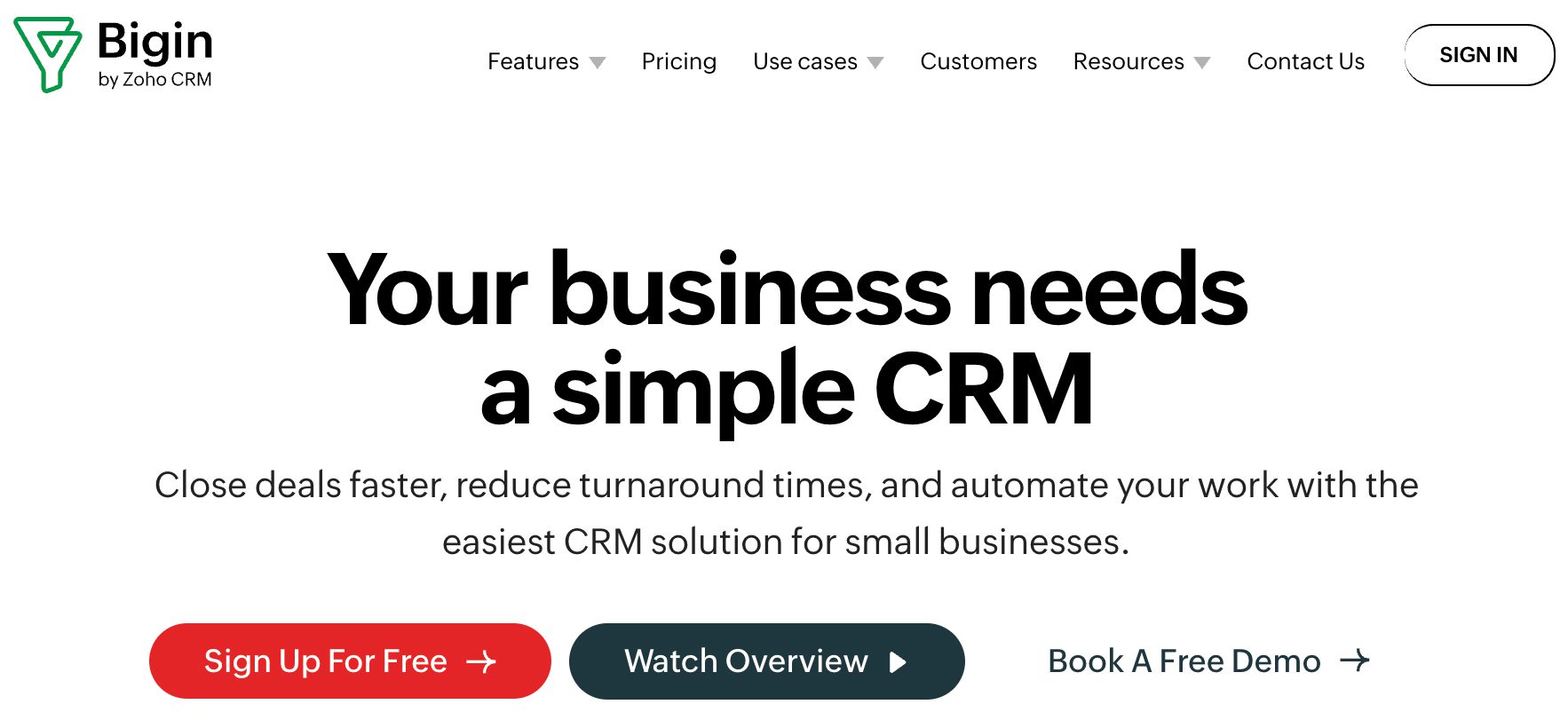 Bigin by Zoho CRM