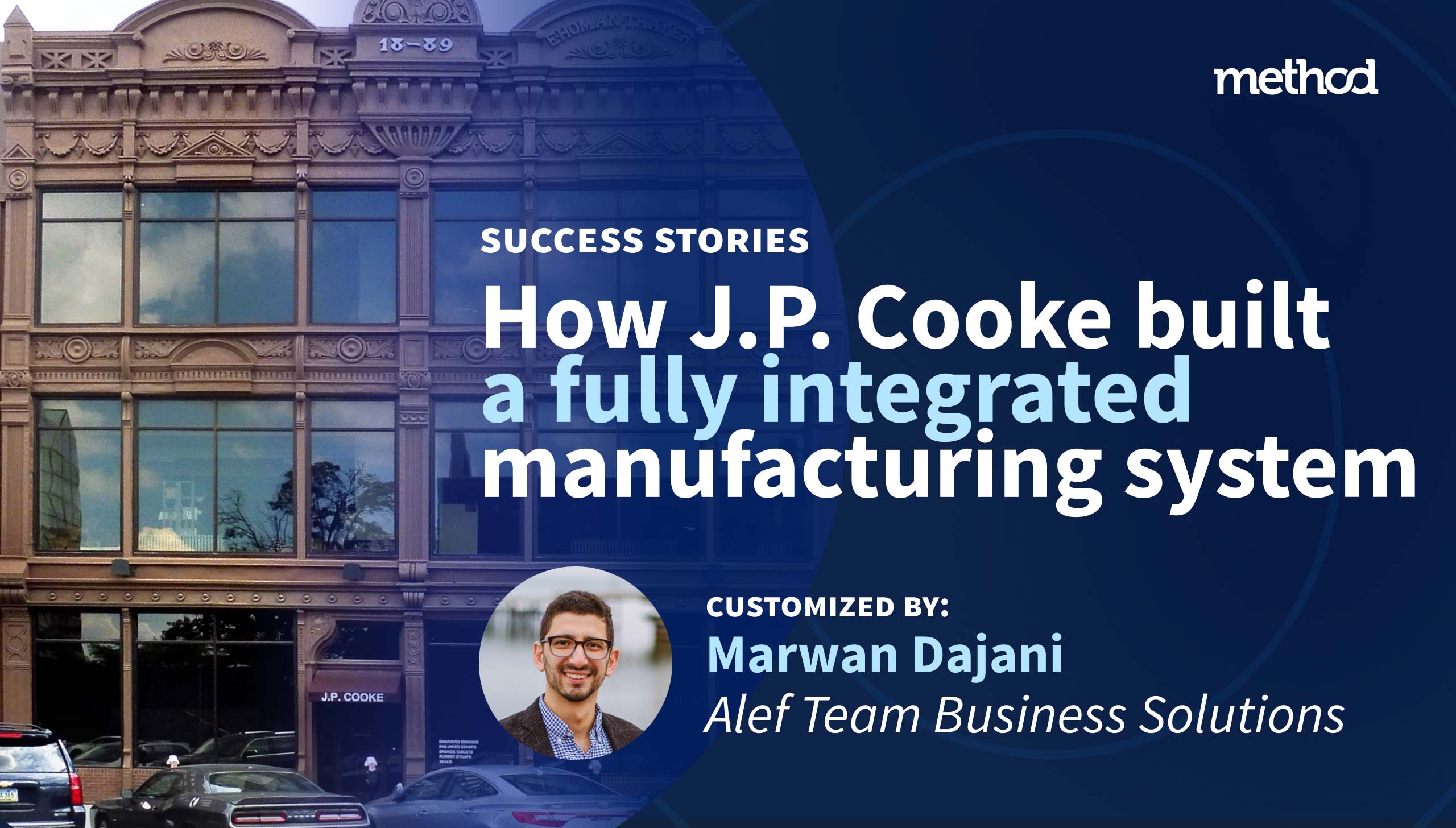 How JP Cooke Built a fully integrated manufacturing system with Method and Marwan Dajani - Header Image