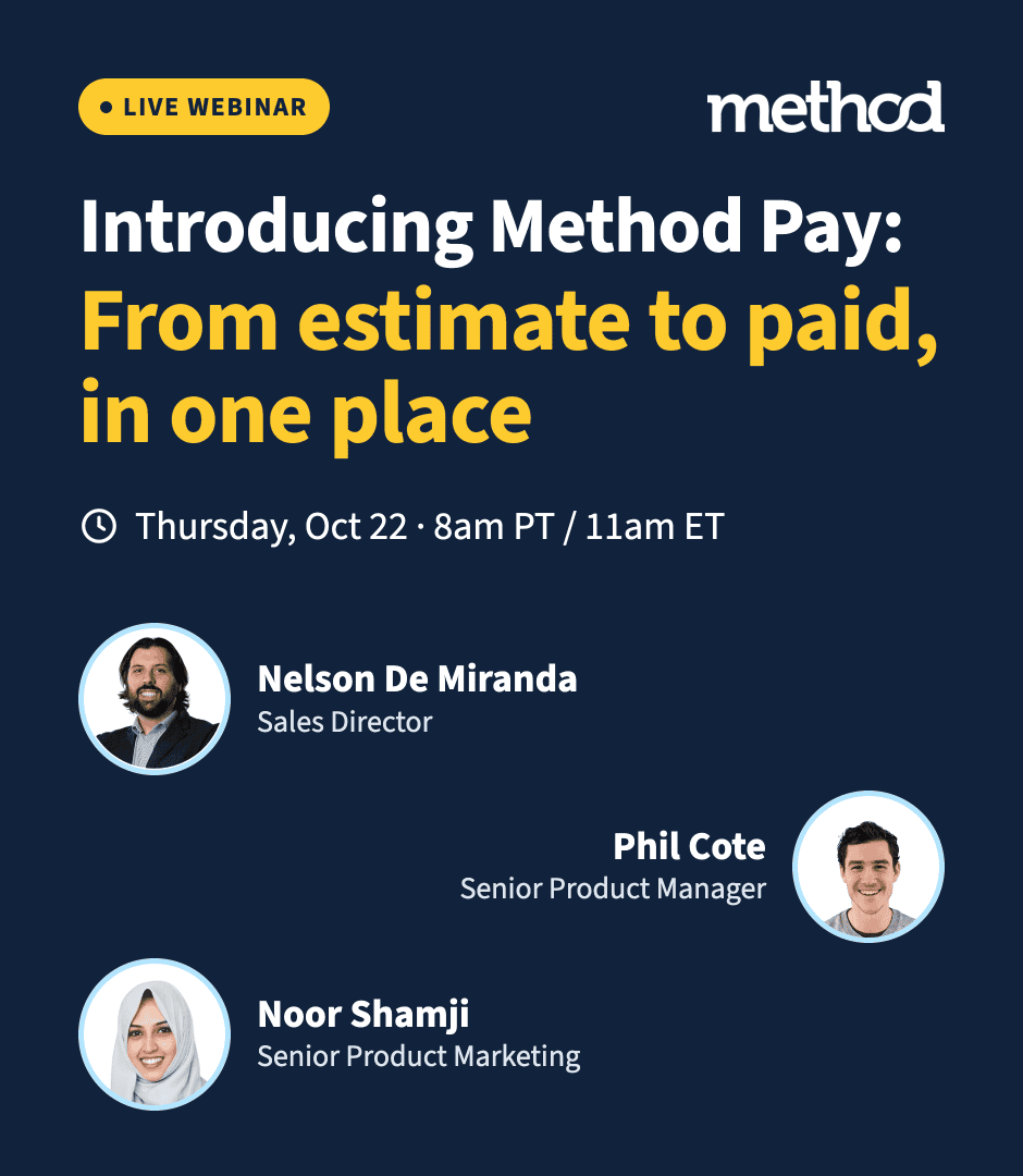 Webinar Banner - Introducing Method Pay - October 22