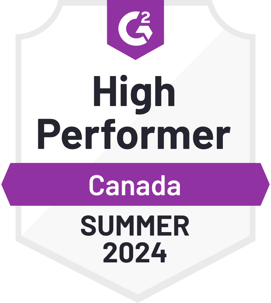 Method CRM named a G2 High Performer in Canada, Summer 2024