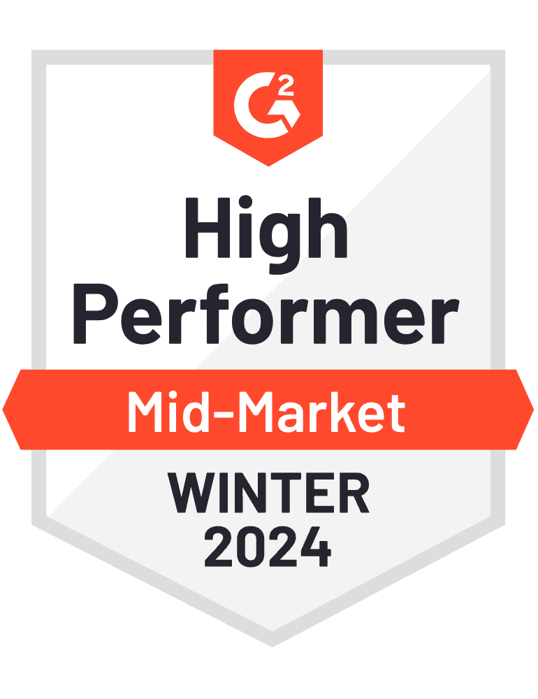 Method CRM named a G2 High Performer for Mid-Market, Winter 2024