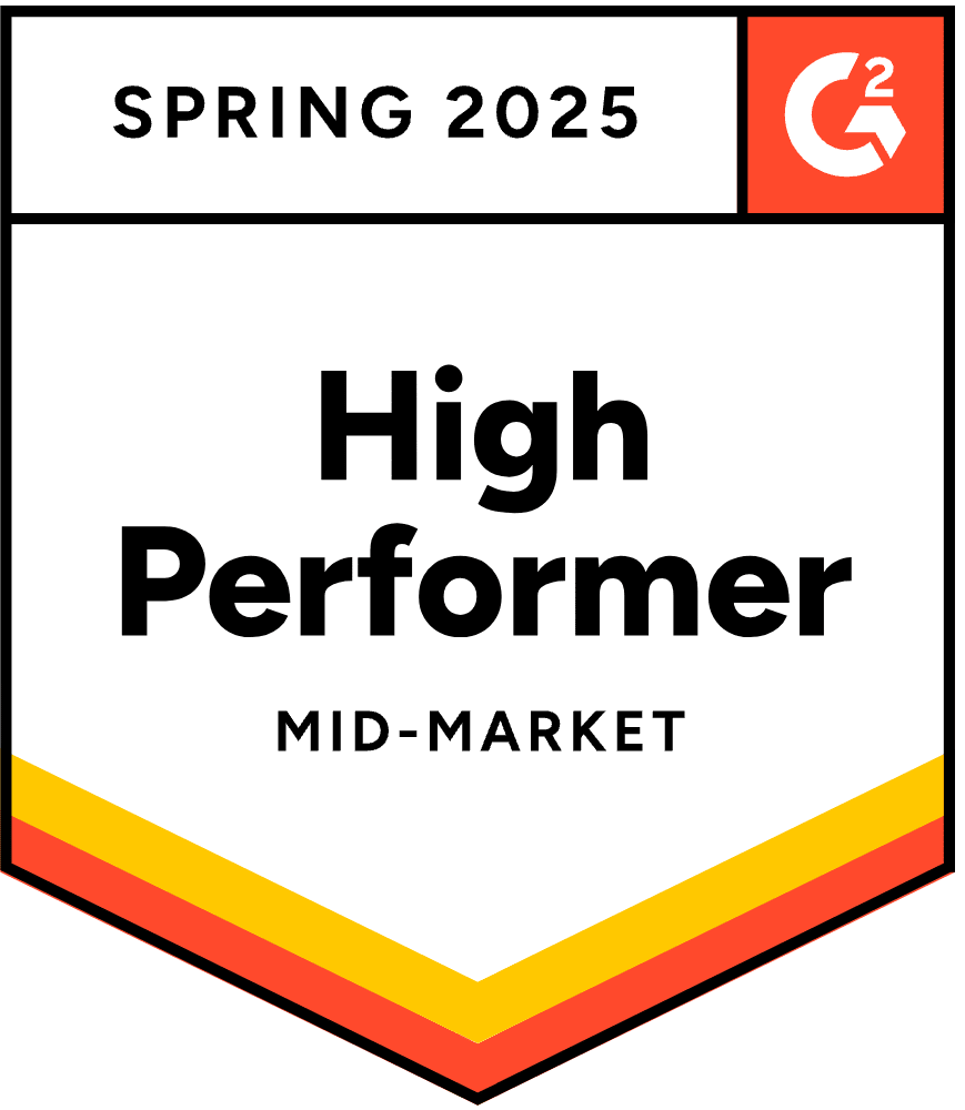 Method CRM named a G2 High Performer for Mid-Market, Spring 2025