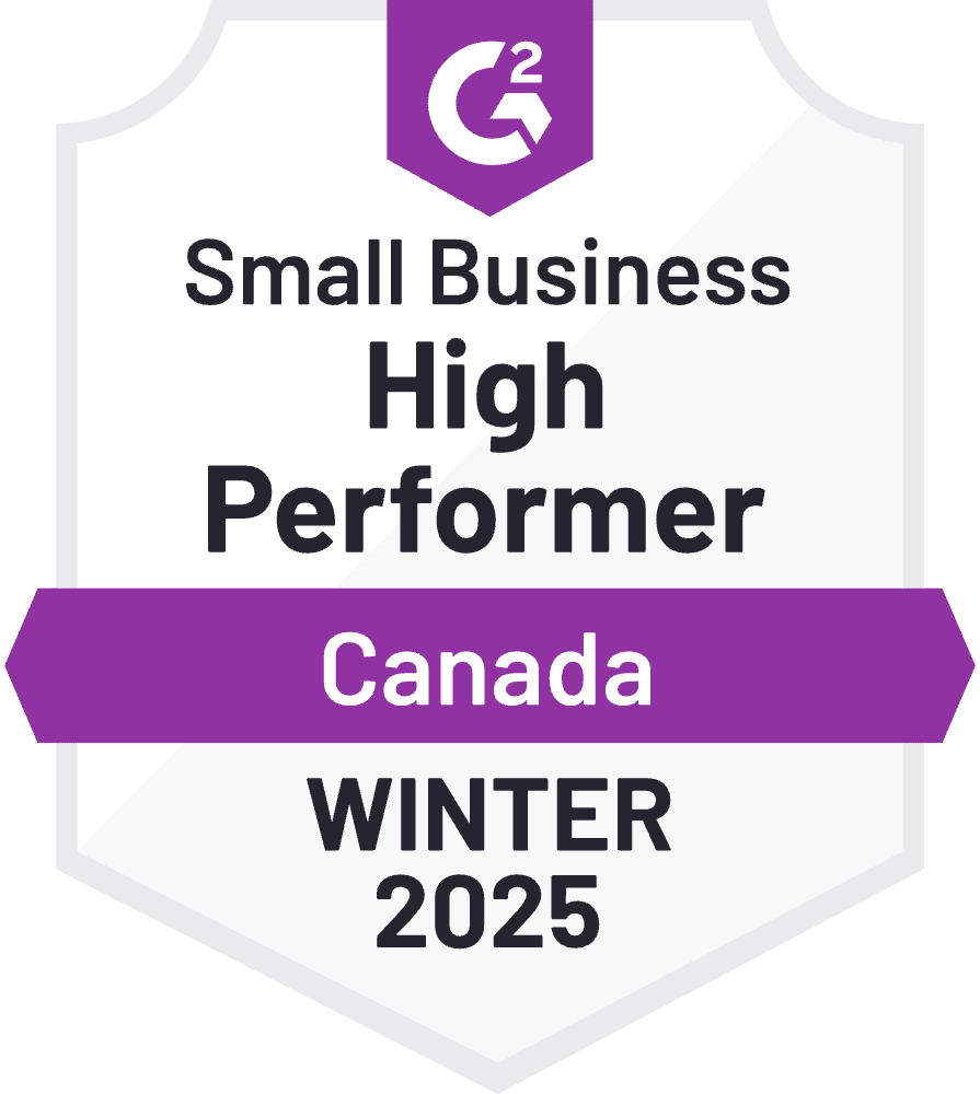 Method CRM named a G2 High Performer for Small Business in Canada, Winter 2025